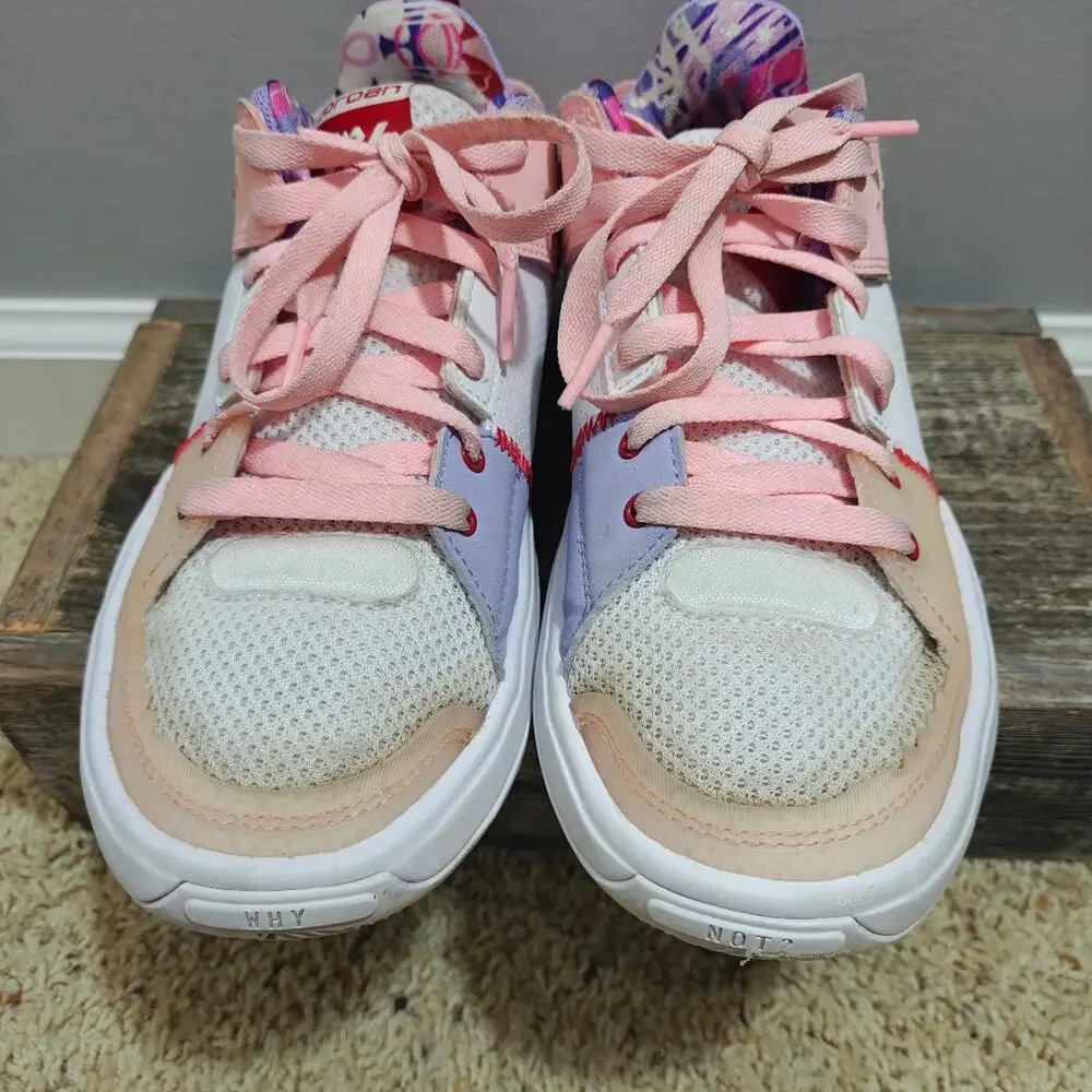 Jordan One Take 4 Pink Blast Purple White Sneakers Size 4.5Y DO3102-100